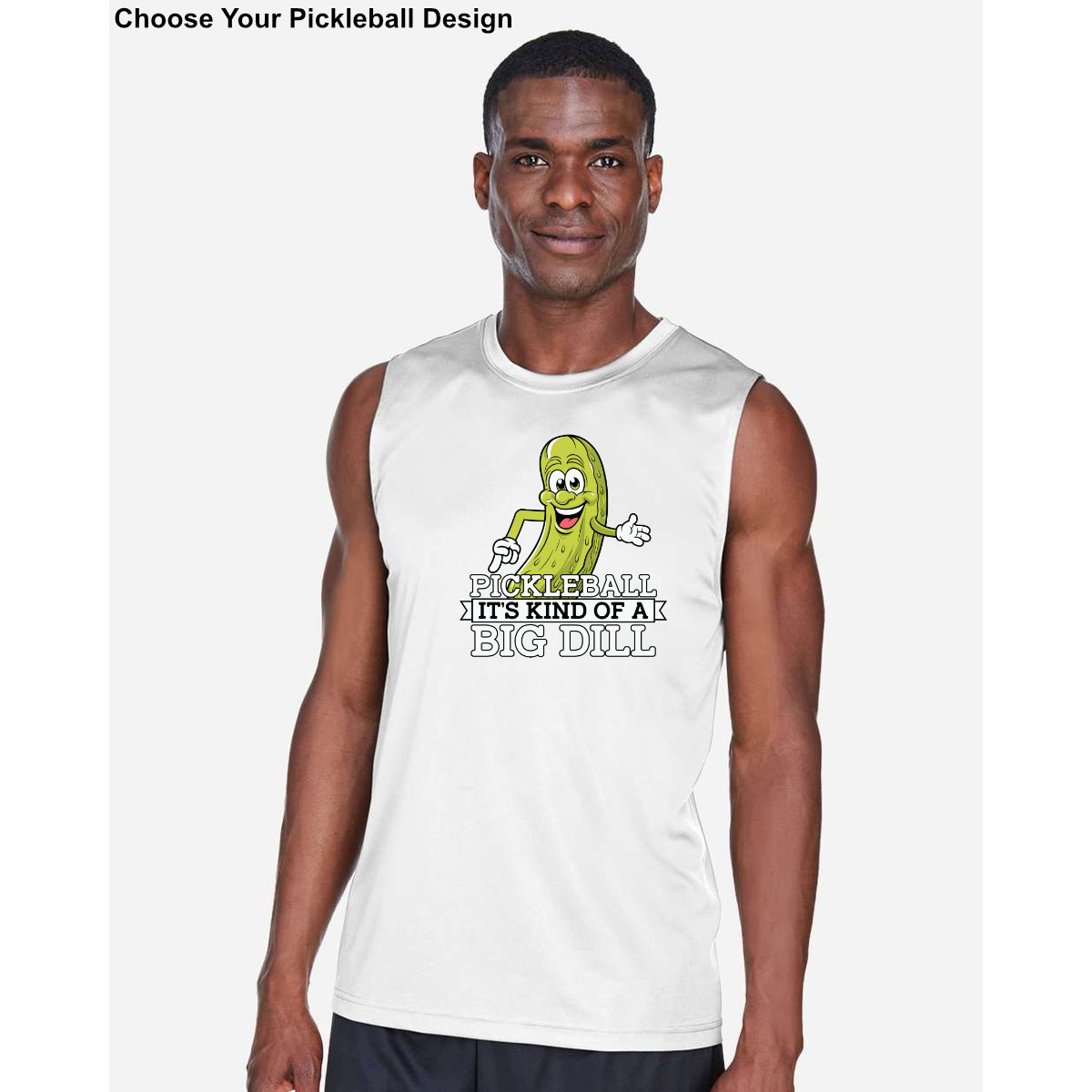 Men's Pickleball Muscle T-Shirt - Choose Your Design
