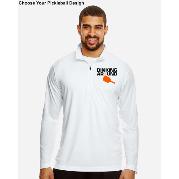 Men's Pickleball Performance Quarter-Zip Pullover - Choose Your Design