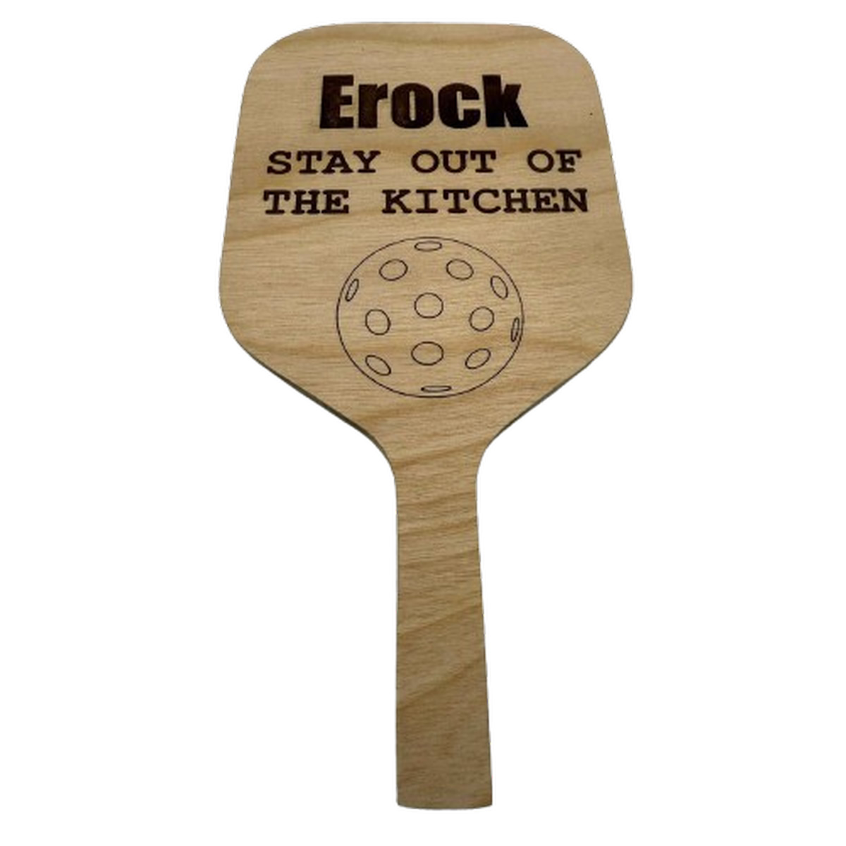 Pickleball Wood Coasters – Custom Set of 4 – Paddle - Image 4