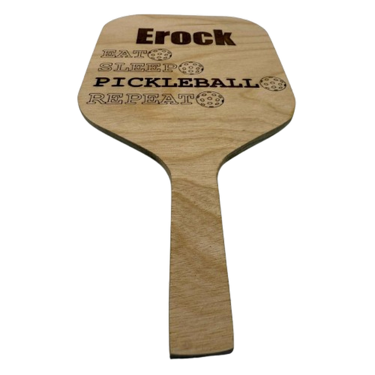 Pickleball Wood Coasters – Custom Set of 4 – Paddle - Image 3