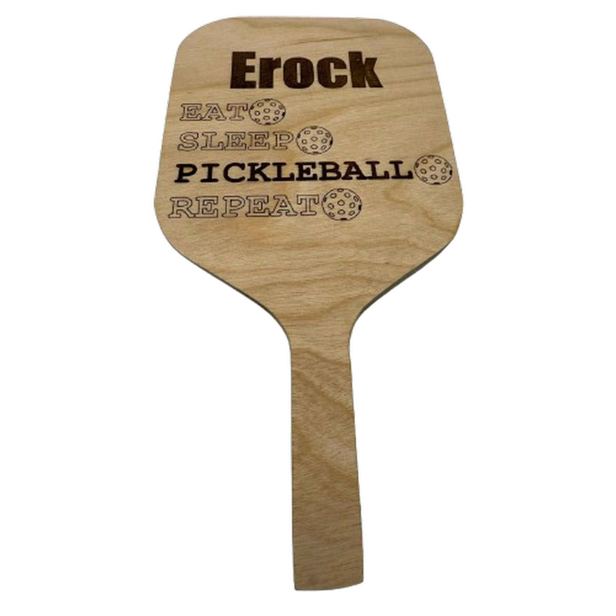 Pickleball Wood Coasters – Custom Set of 4 – Paddle - Image 2